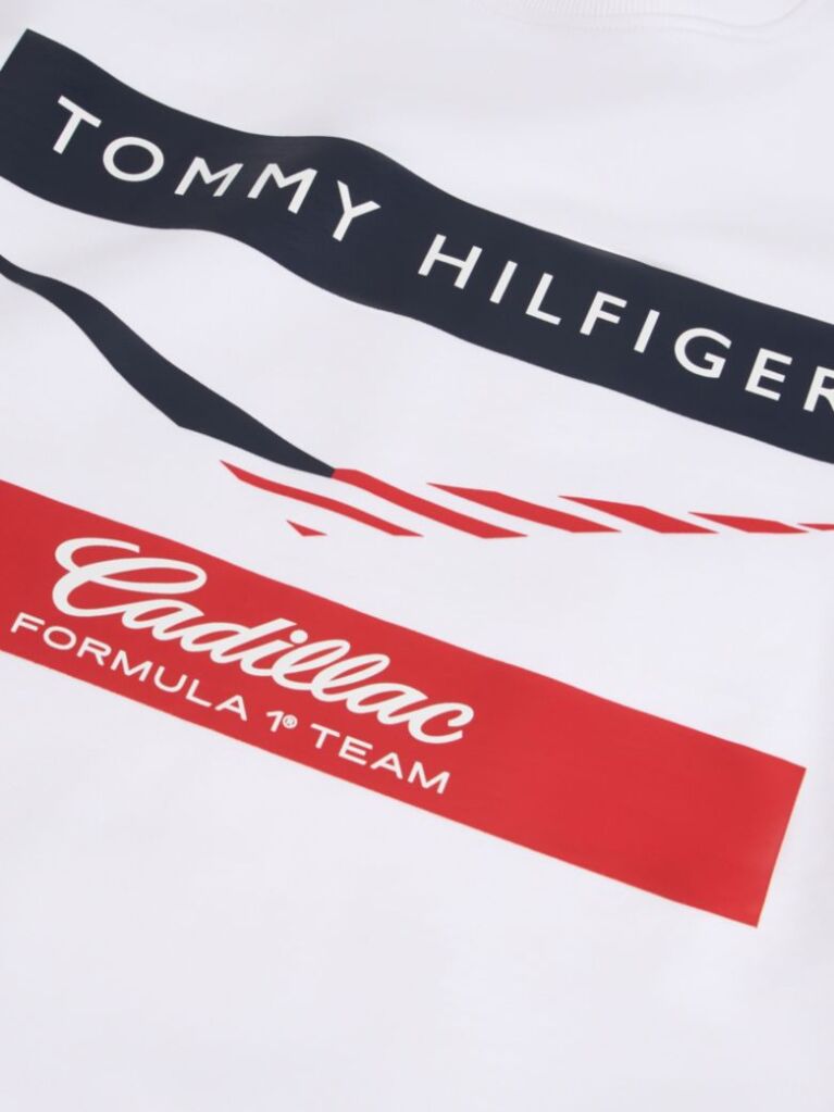 Άσπρο TH x Cadillac Formula 1® Team Chevron Φούτερ  Unisex