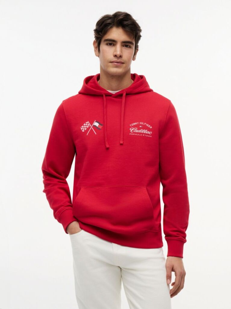 Red TH x Cadillac Formula 1® Team Back Graphic Hoody  Unisex