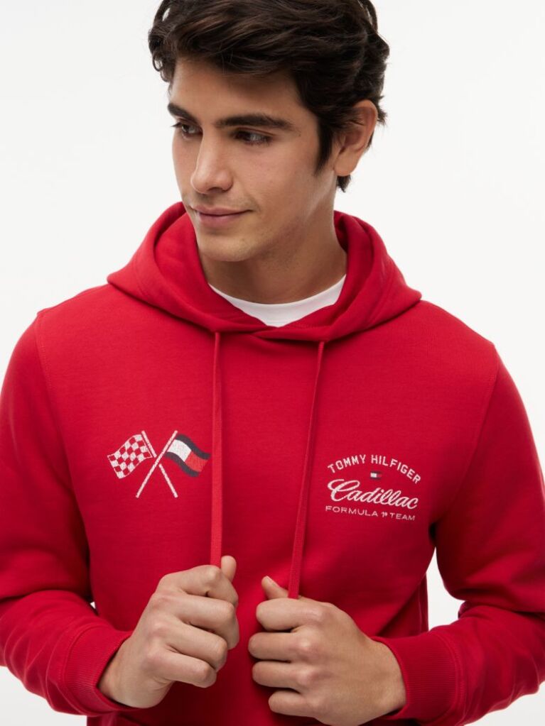 Red TH x Cadillac Formula 1® Team Back Graphic Hoody  Unisex