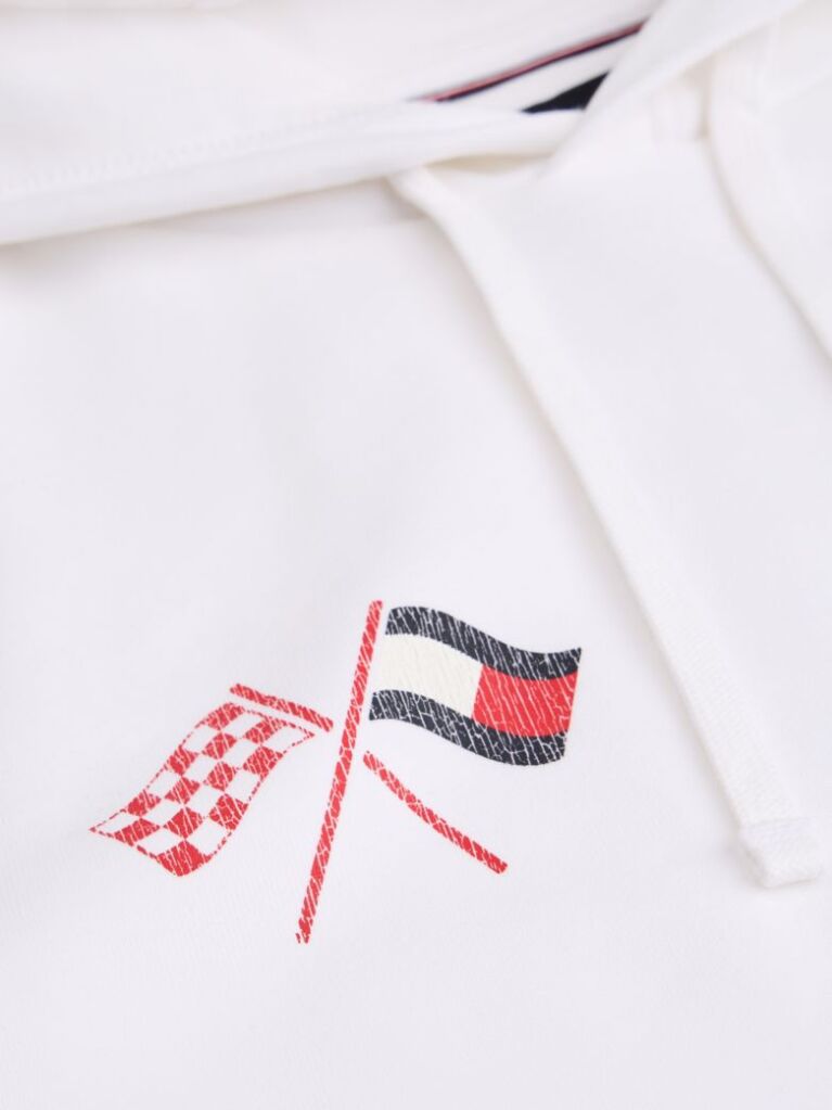 White TH x Cadillac Formula 1® Team Back Graphic Hoody  Unisex