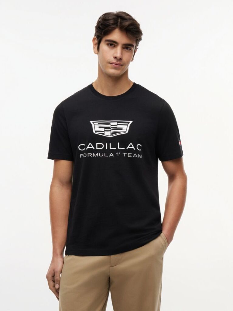 Μαύρο TH x Cadillac Formula 1® Team T-Shirt Με Λογότυπο  Unisex