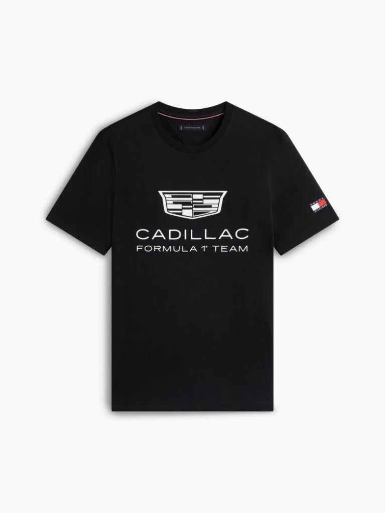 Μαύρο TH x Cadillac Formula 1® Team T-Shirt Με Λογότυπο  Unisex