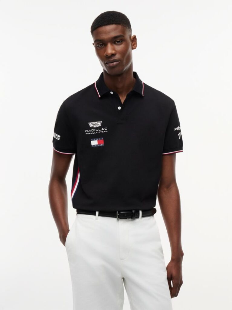 Black TH x Cadillac Formula 1® Team Pérez 11 Polo Shirt  Unisex