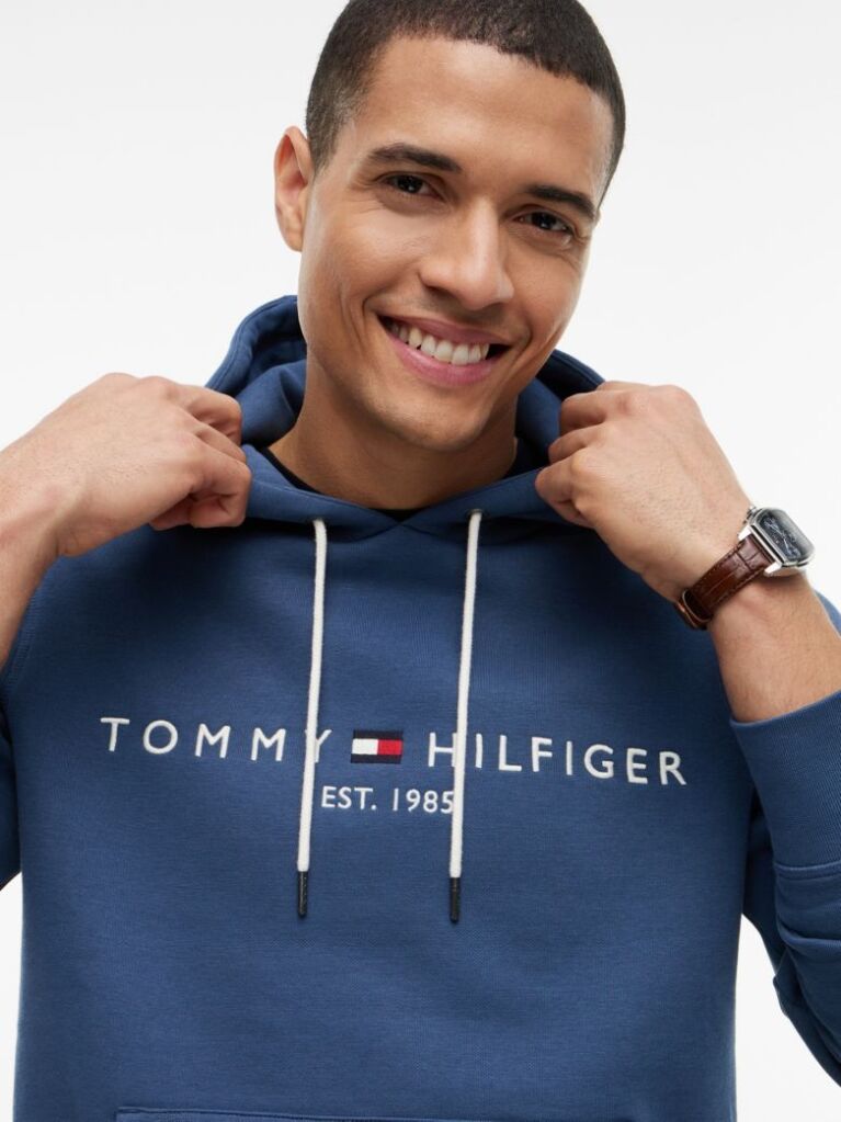 Blue Flex Logo Hoody  Men