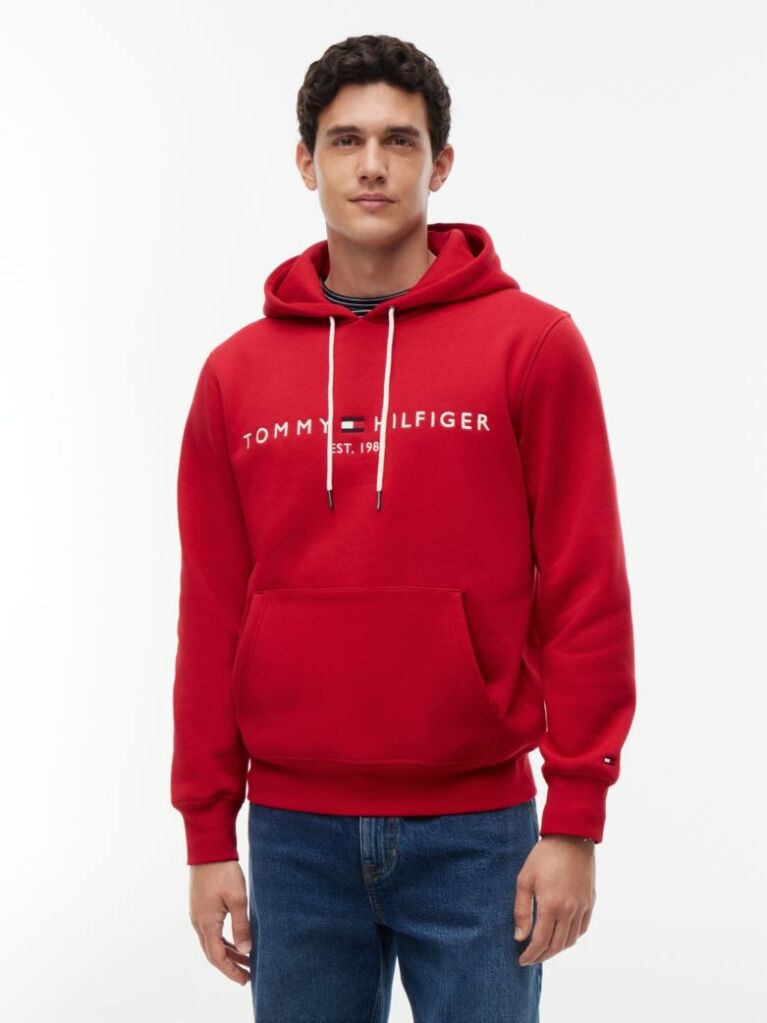 Red Flex Logo Hoody  Men