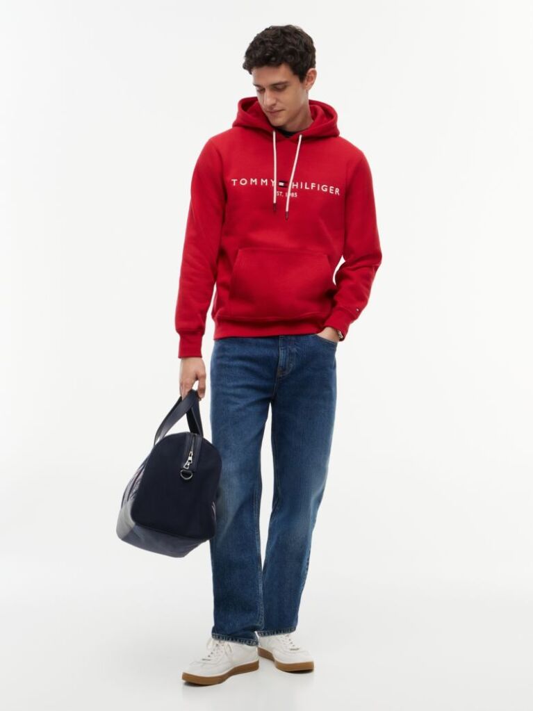 Red Flex Logo Hoody  Men