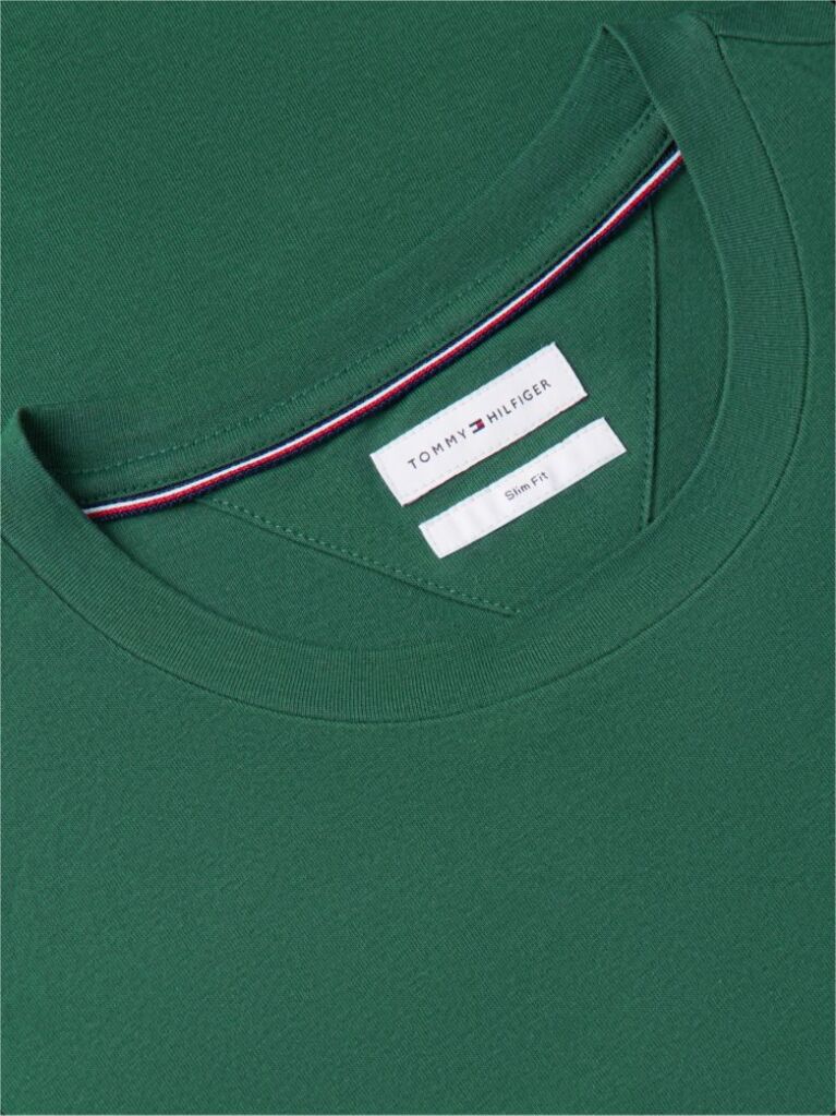 Green Organic Cotton Chest Logo T-Shirt  Men
