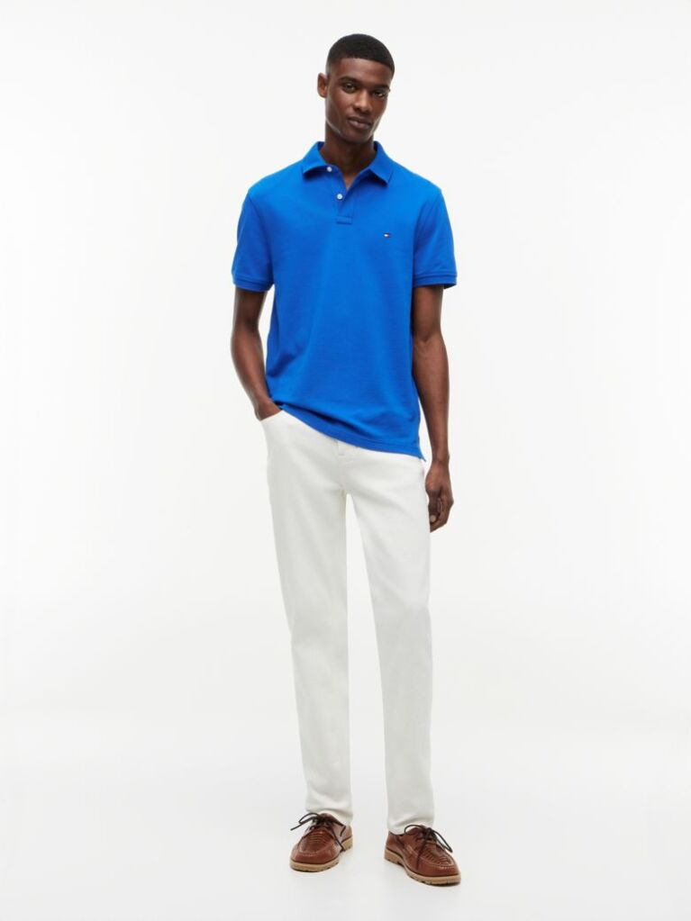 Blue 1985 Organic Cotton Regular Fit Polo  Men