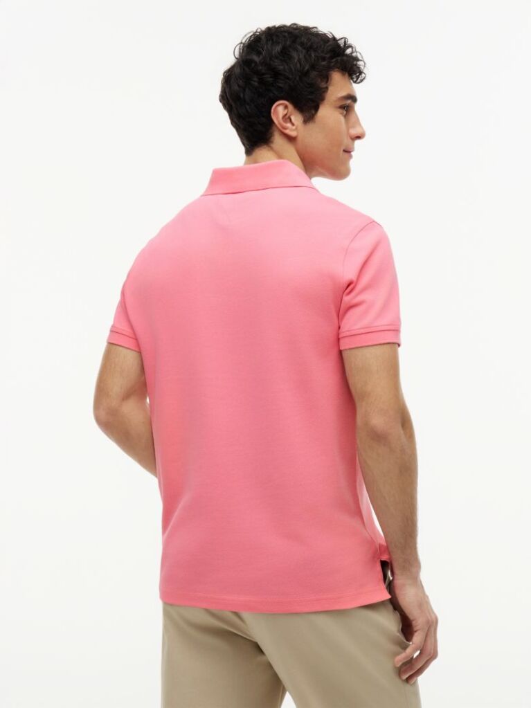 Pink 1985 Organic Cotton Regular Fit Polo  Men
