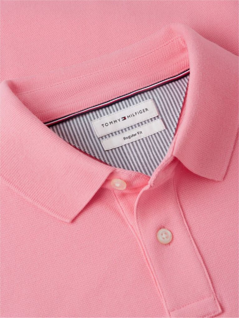 Pink 1985 Organic Cotton Regular Fit Polo  Men