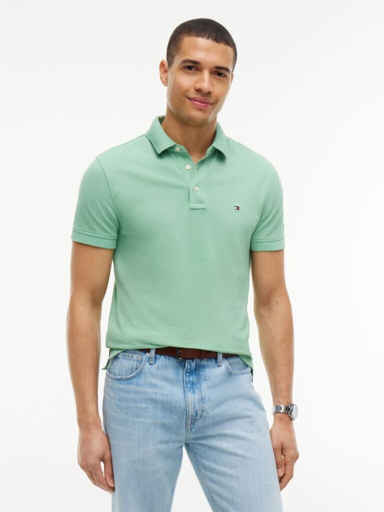 Green 1985 Organic Cotton Slim Fit Polo  Men