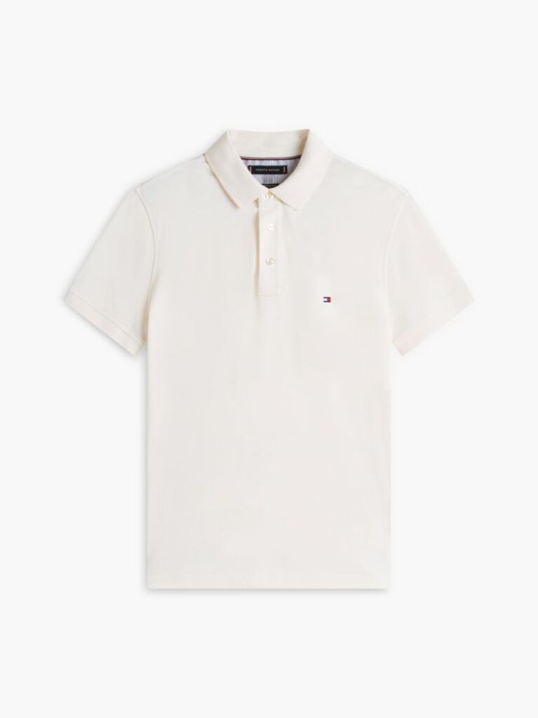 Beige 1985 Organic Cotton Slim Fit Polo  Men