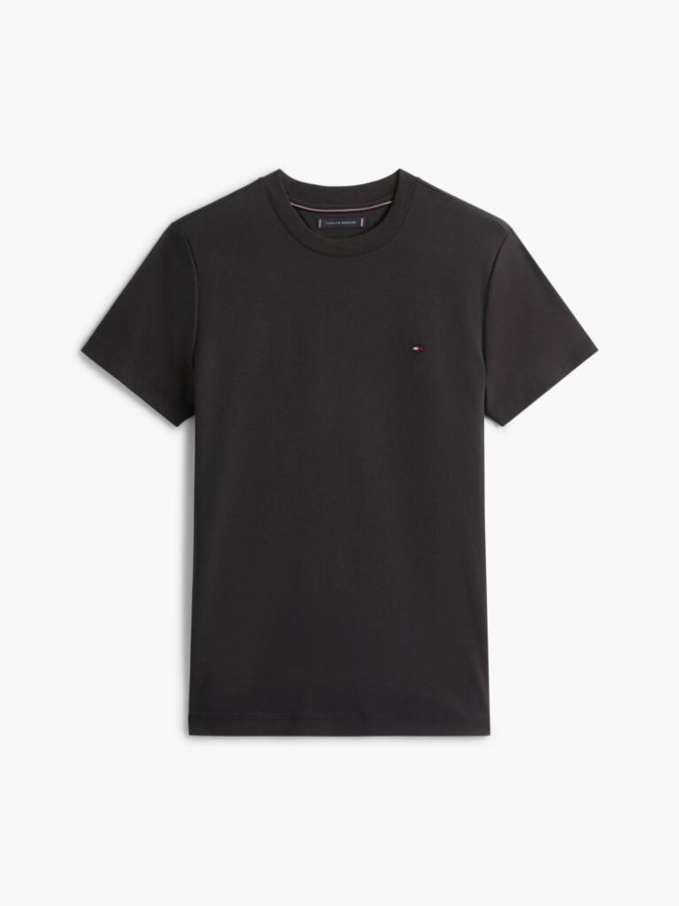 Black Flag Embroidery Interlock Slim Fit T-Shirt  Men