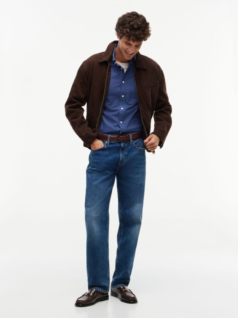 Blue Heritage Regular Fit Oxford Shirt  Men
