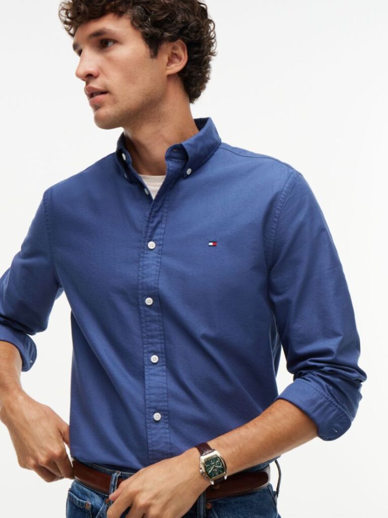 Blue Heritage Regular Fit Oxford Shirt  Men