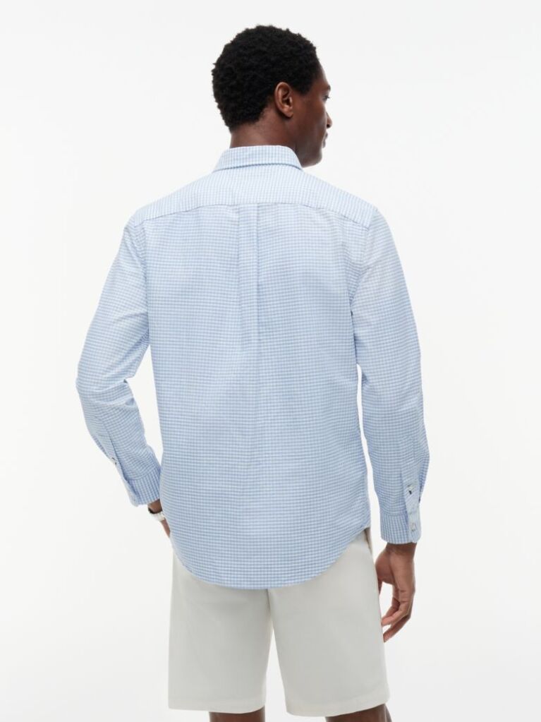 Blue Gingham Regular Fit Oxford Shirt  Men