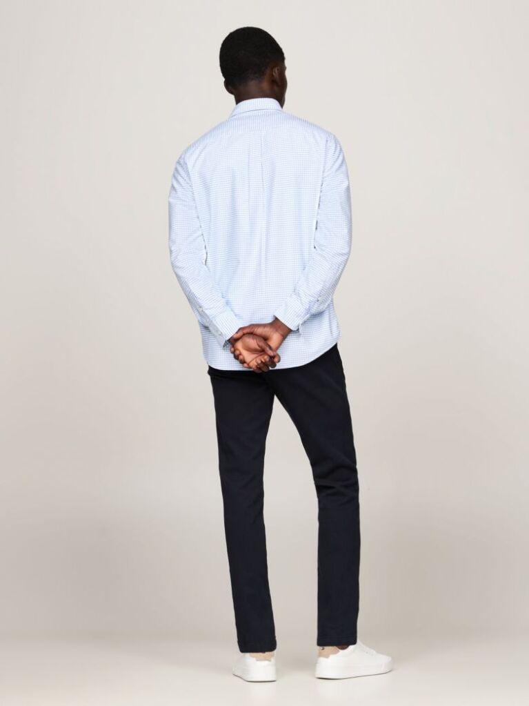 Blue Gingham Regular Fit Oxford Shirt  Men