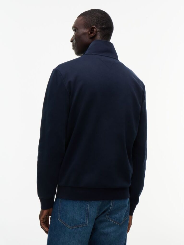 Blue Quarter-Zip Intechno Knit Sweatshirt  Men