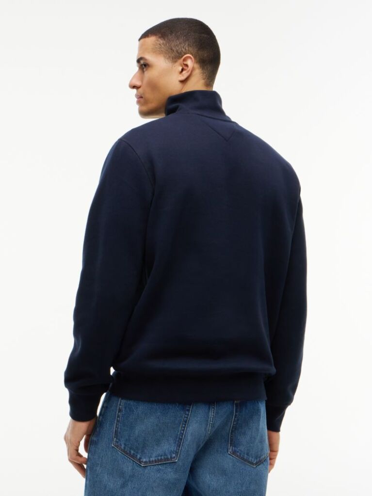 Μπλε Φούτερ Fleece Με Φερμουάρ  Άνδρες