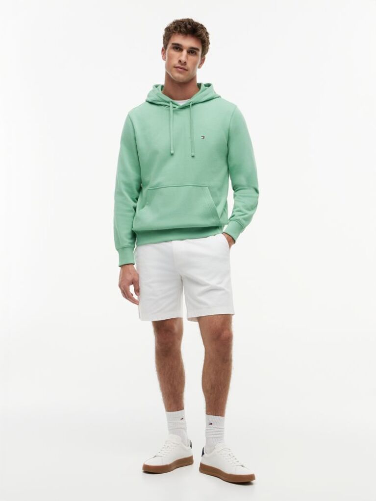 Πράσινο Hoody Από Βαμβακερό Terry Με Κεντητό Σημαιάκι  Άνδρες
