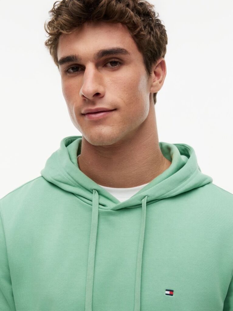 Πράσινο Hoody Από Βαμβακερό Terry Με Κεντητό Σημαιάκι  Άνδρες