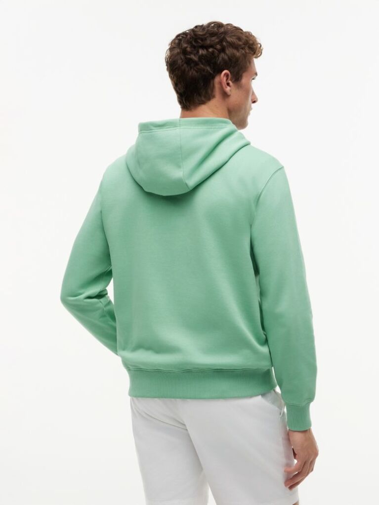 Πράσινο Hoody Από Βαμβακερό Terry Με Κεντητό Σημαιάκι  Άνδρες
