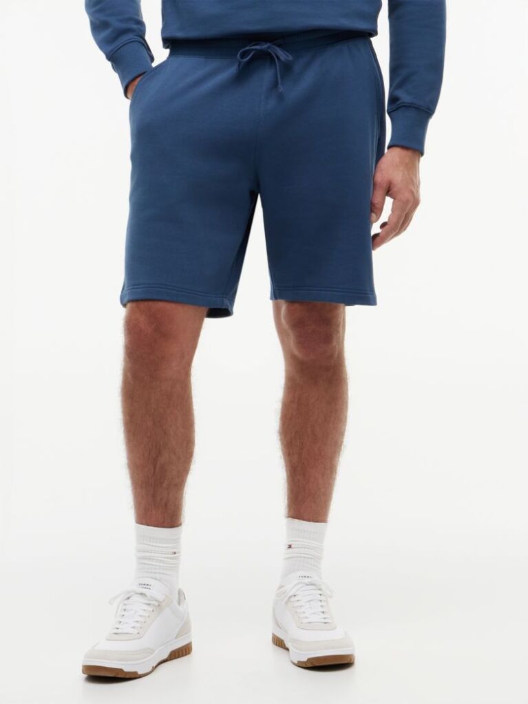 Blue Flag Embroidery Sweat Bermuda Shorts  Men