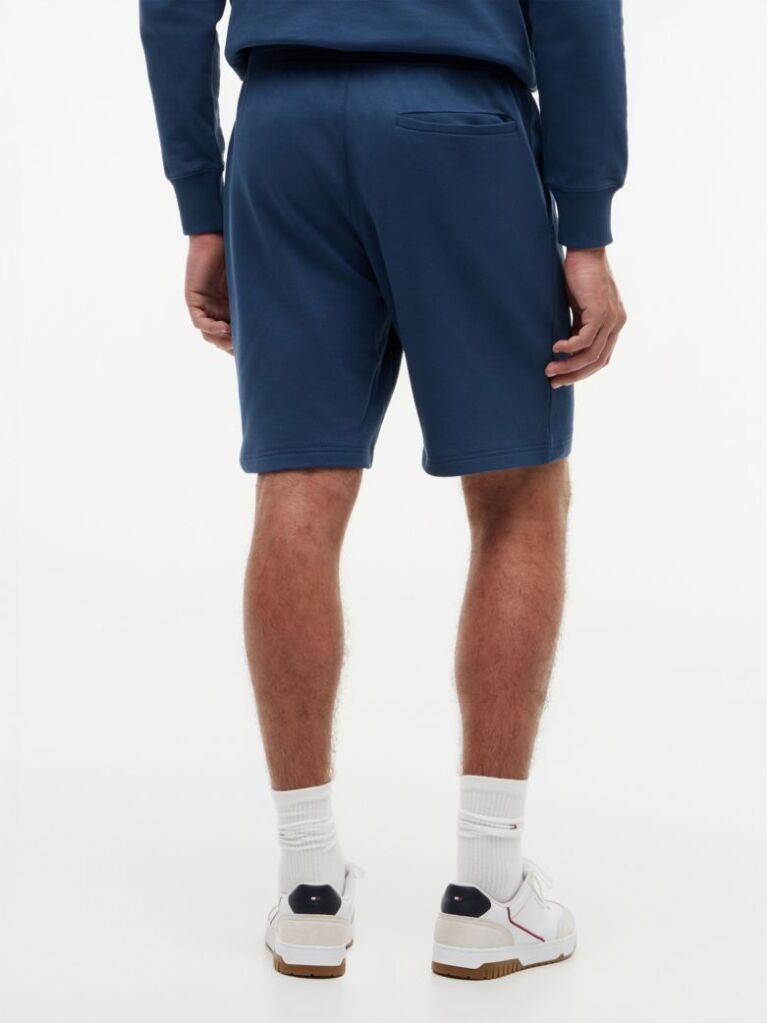 Blue Flag Embroidery Sweat Bermuda Shorts  Men