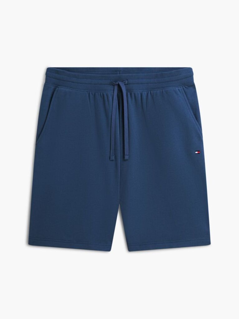 Blue Flag Embroidery Sweat Bermuda Shorts  Men