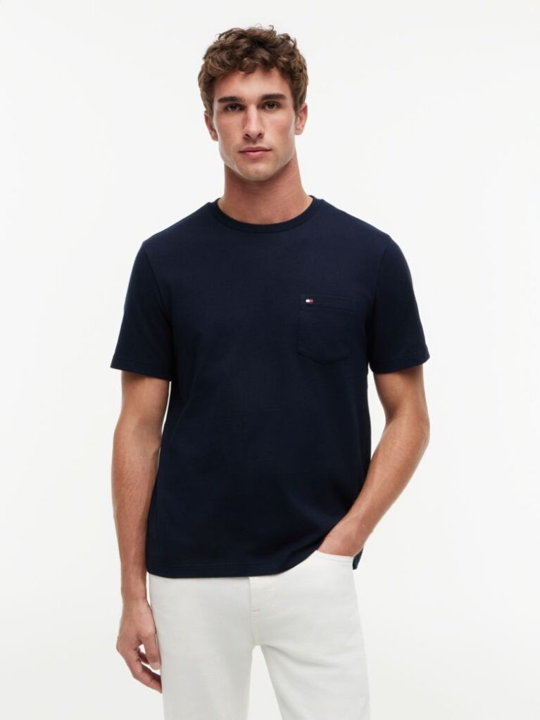 Blue Patch Pocket T-Shirt  Men