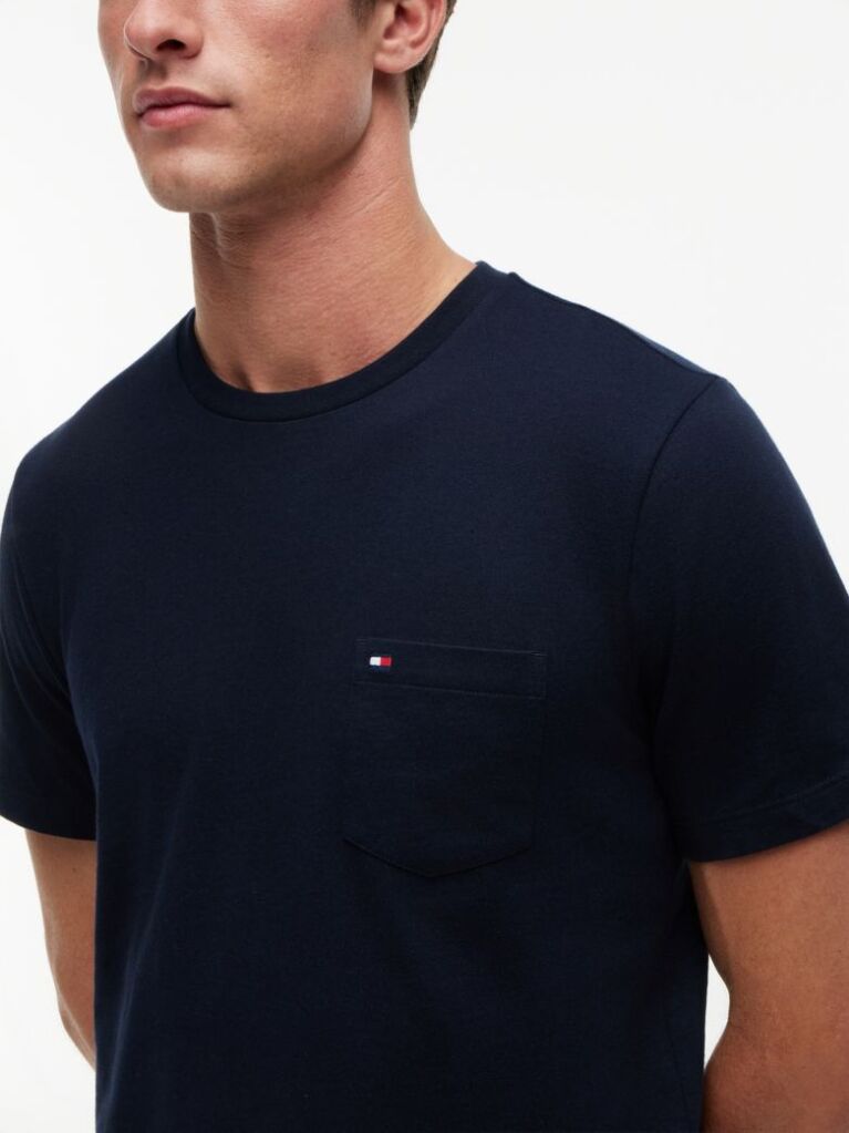 Blue Patch Pocket T-Shirt  Men