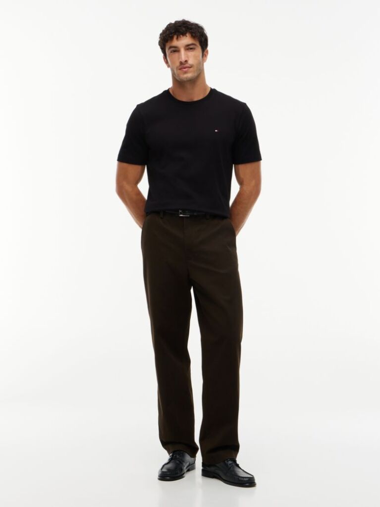 Black Interlock Knit T-Shirt  Men