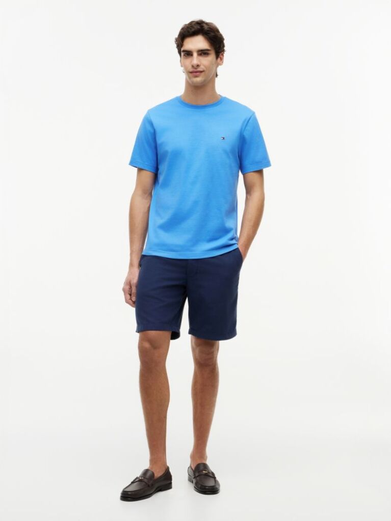 Blue Flag Embroidery T-Shirt  Men