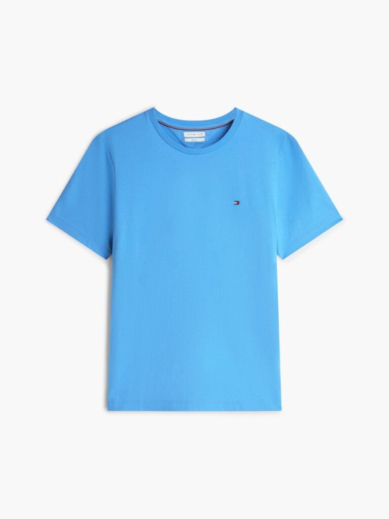 Blue Flag Embroidery T-Shirt  Men