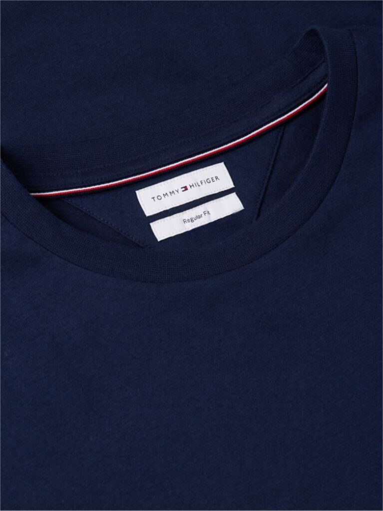 Blue Flag Embroidery T-Shirt  Men