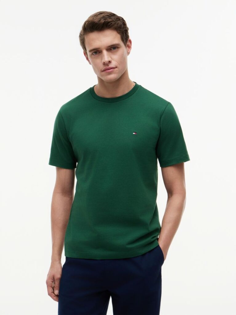 Green Flag Embroidery T-Shirt  Men