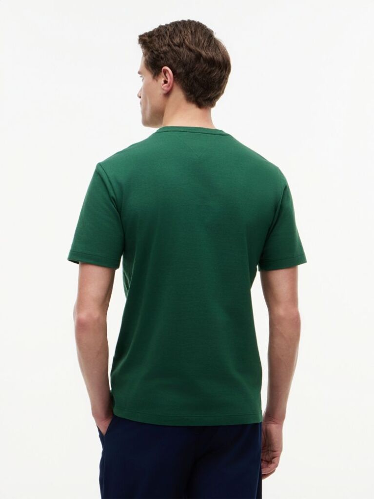 Green Flag Embroidery T-Shirt  Men