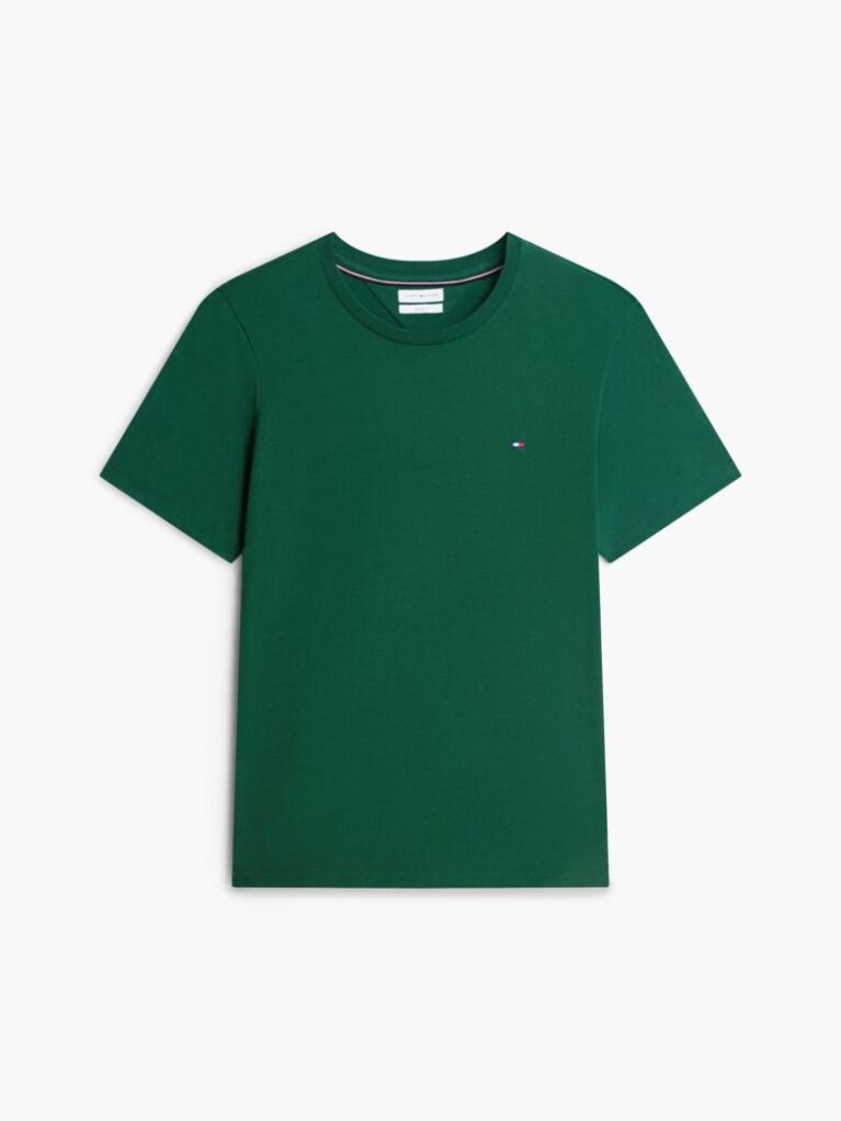 Green Flag Embroidery T-Shirt  Men