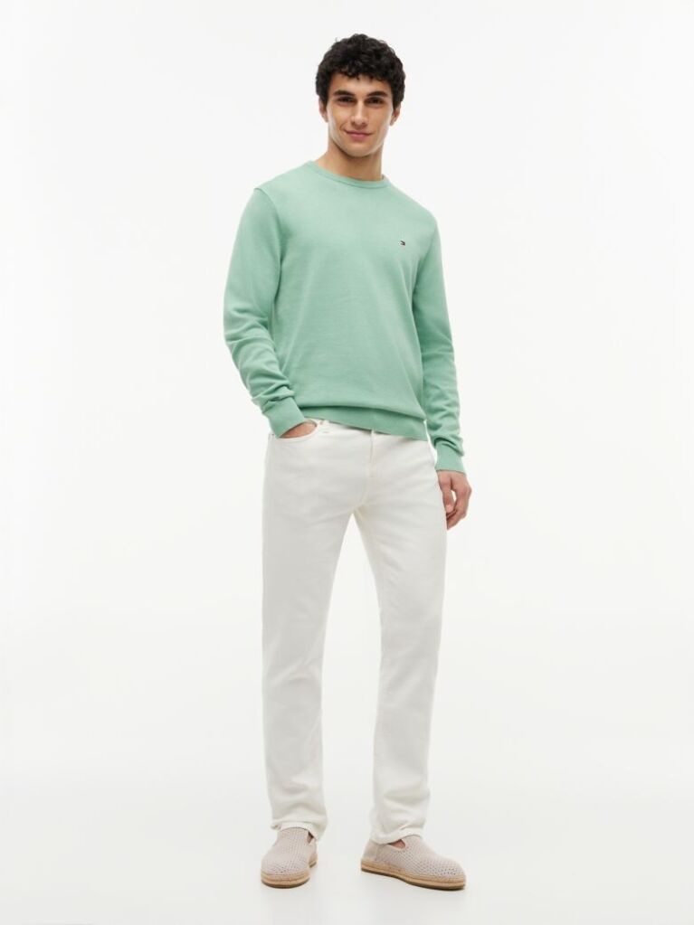 Green Flag Embroidery Jumper  Men