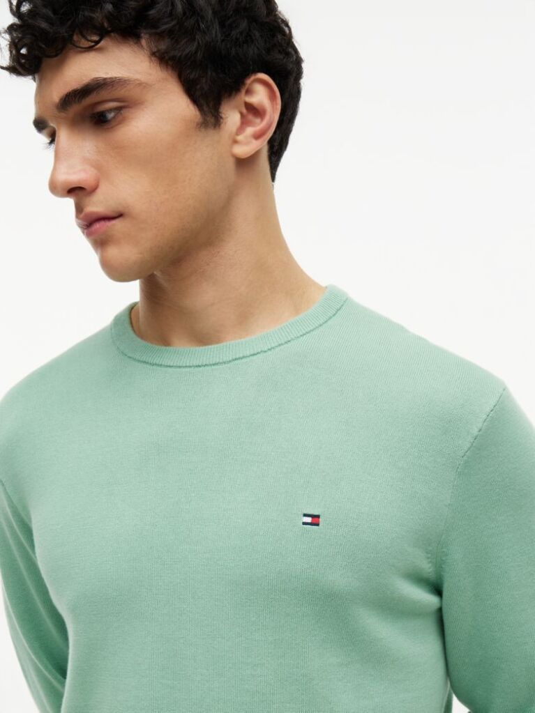 Green Flag Embroidery Jumper  Men