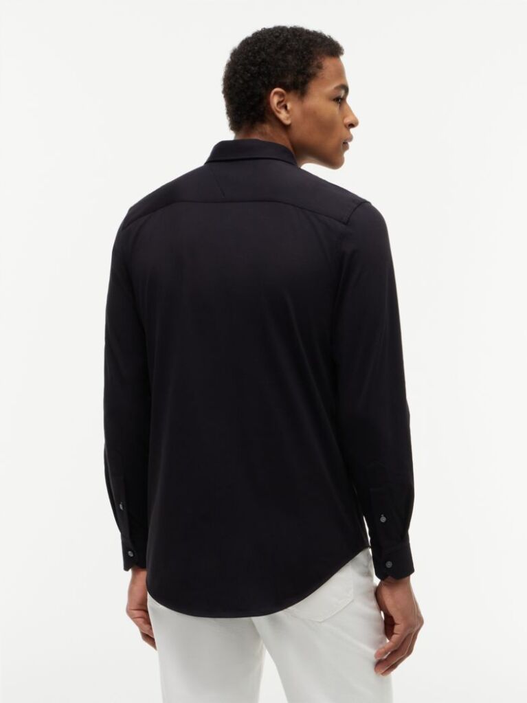 Black Performance Slim Shirt  Men