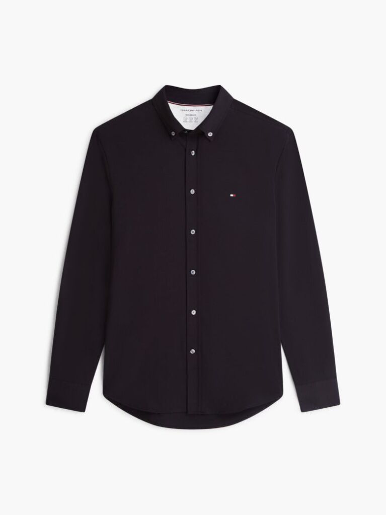 Black Performance Slim Shirt  Men