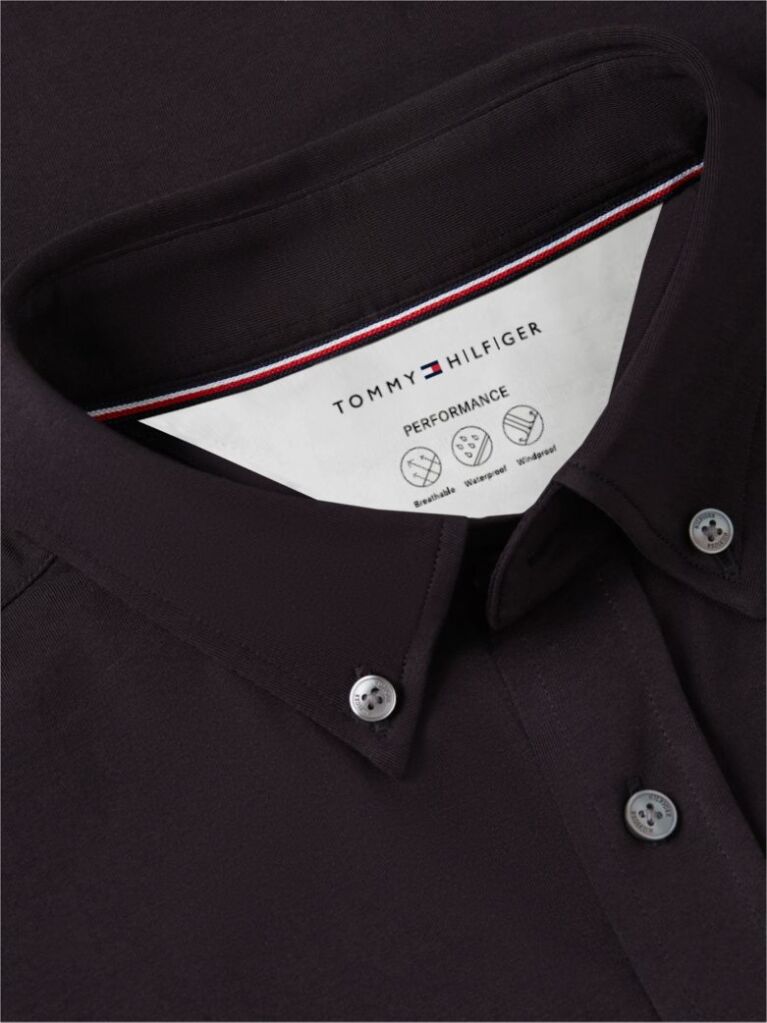Black Performance Slim Shirt  Men