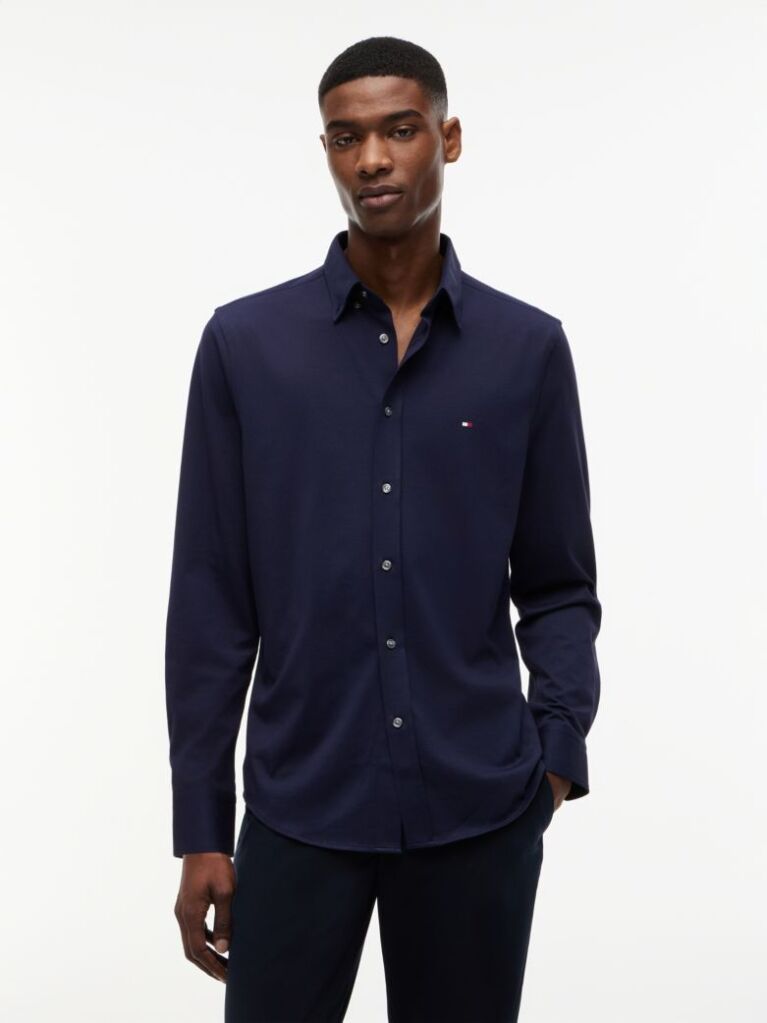 Blue Performance Slim Shirt  Men