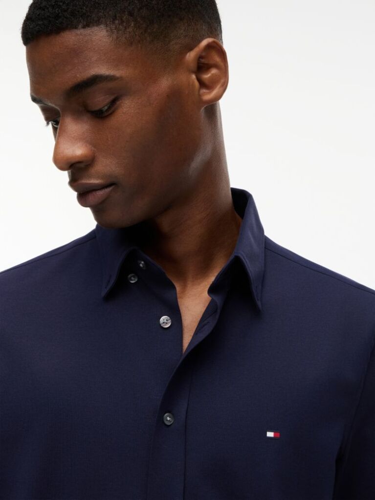Blue Performance Slim Shirt  Men
