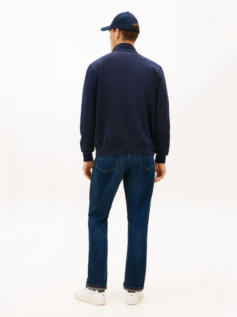 Blue Stand-Up Collar Track Jacket  Men