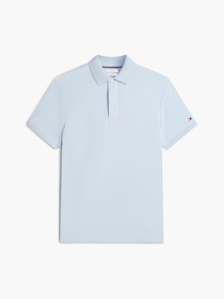 Blue Regular Fit Concealed Placket Polo Shirt  Men