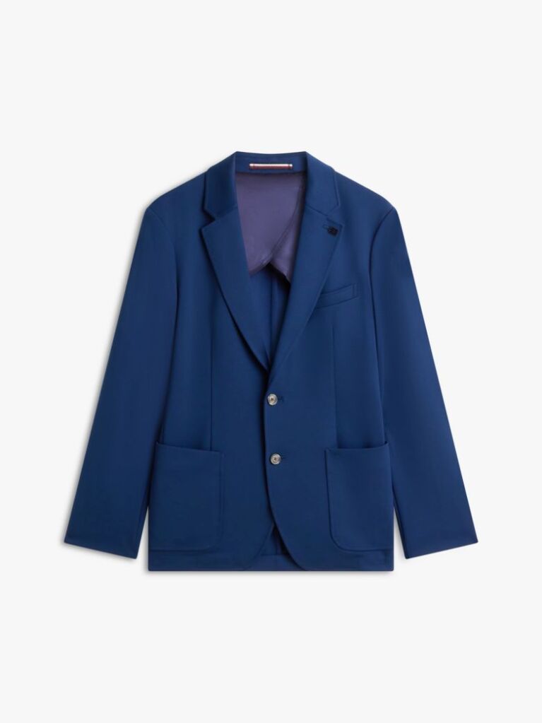 Blue Performance Smart Casual Regular Fit Blazer  Men