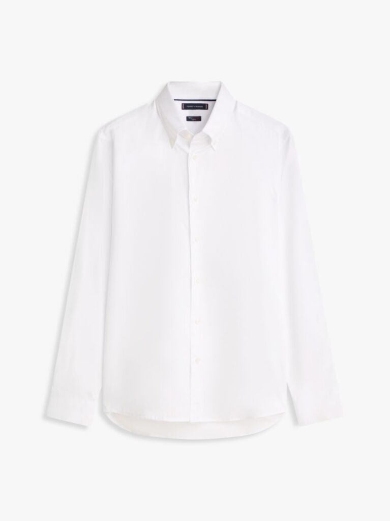 White Smart Casual TH Flex Regular Fit Shirt  Men