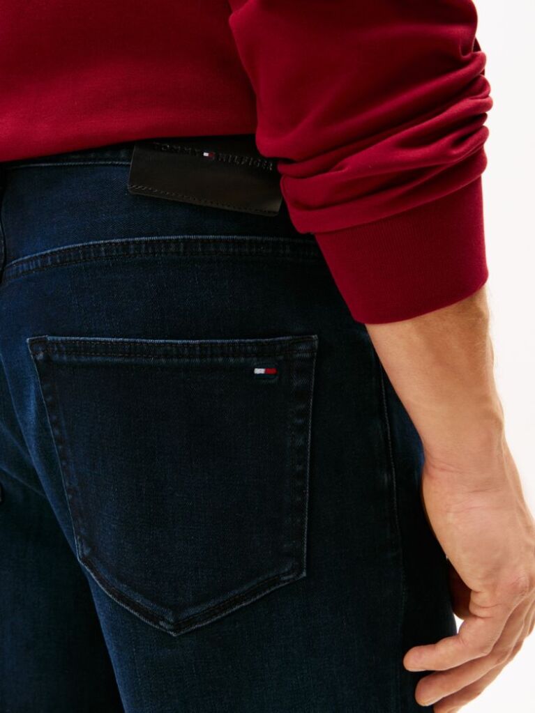 Blue Denton Straight Leg Jeans  Men